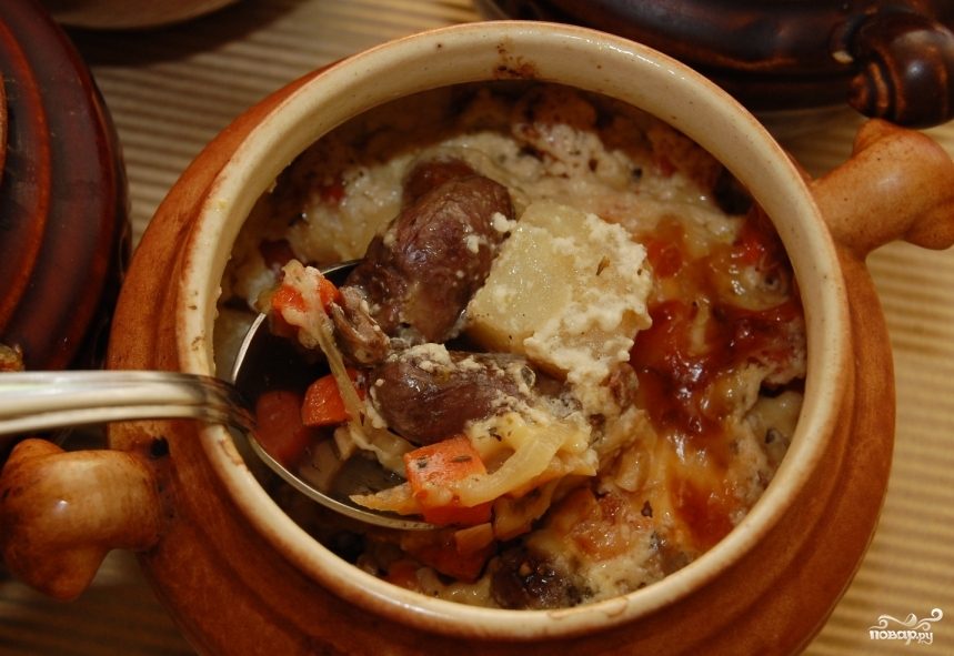 Курица в горшочках с овощами - пошаговый рецепт с фото на Повар.ру Курица в горшочках с овощами - пошаговый рецепт с фото на Повар.ру