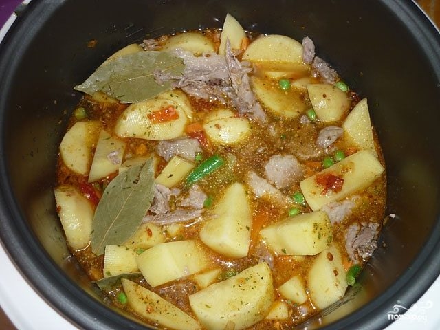 картофель мясо грибы рецепты в мультиварке
