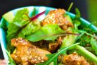 Салат теплый с курицей