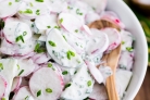 Салат огуречный с редиской