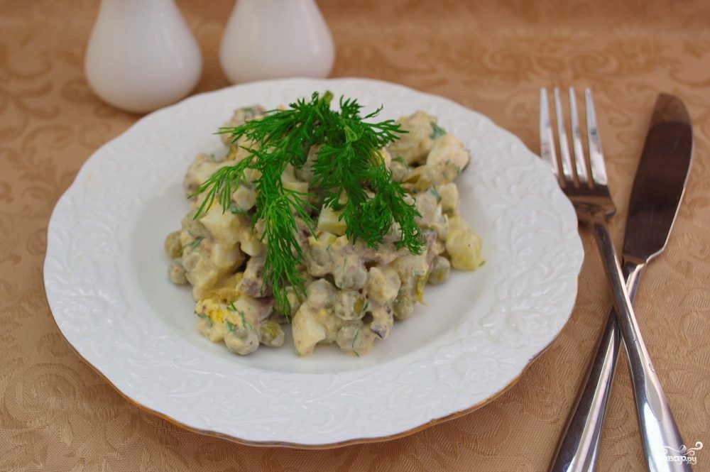 рецепт салат с печенью и сыром рецепт