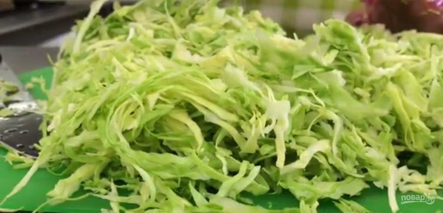 Легкий салат из капусты и соевого соуса