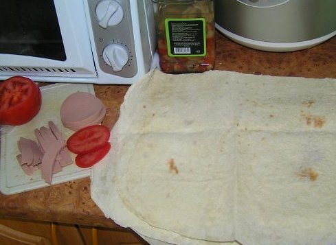 Рецепт Горячие бутерброды из лаваша