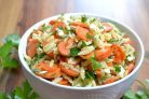 Салат с морковью и сыром Фета