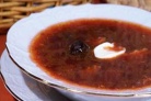 Борщ с черносливом