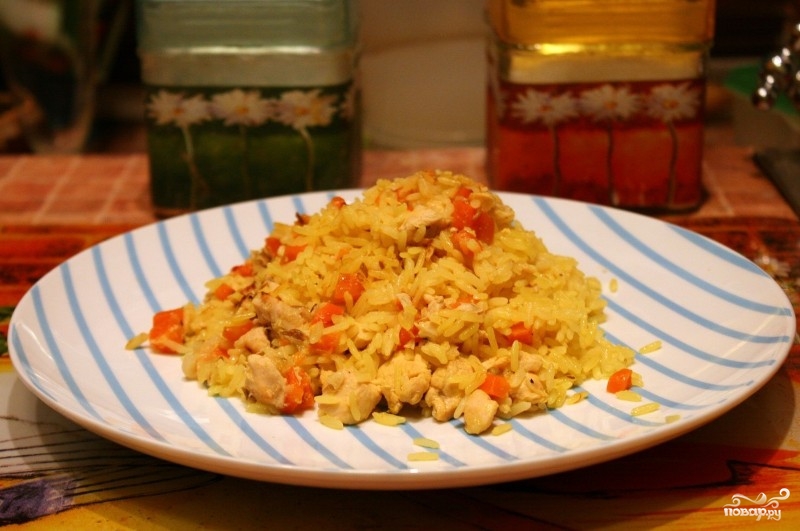 Рецепт плова в духовке с курицей 185