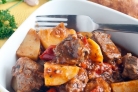 Жареная баранина с картошкой