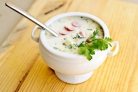 Окрошка с сосисками