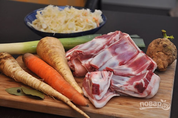 Щи суточные из квашеной капусты (старинный рецепт)