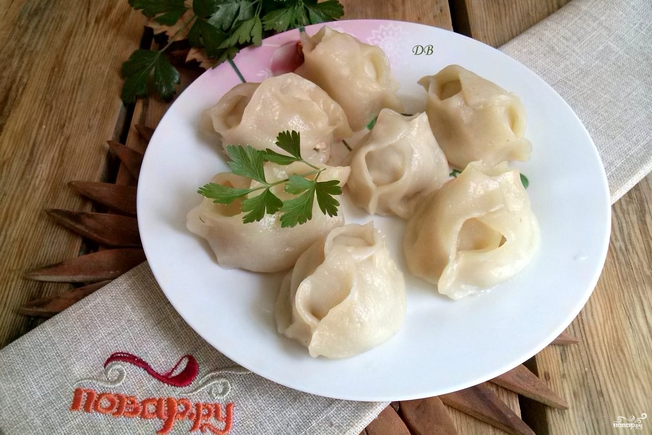 манты рецепт приготовления с тыквой и мясом с фото