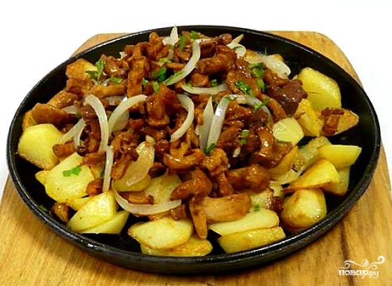 Картошка с грибами рецепт в кастрюле