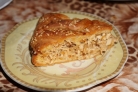 Пирог с мясом на бисквитном тесте
