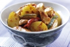 Картошка со свининой на сковороде