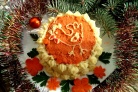 Новогодний торт "Кукареку"