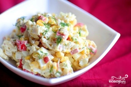 Салат пекинская капуста кукуруза крабовые палочки фото Салат пекинская капуста кукуруза крабовые палочки фото