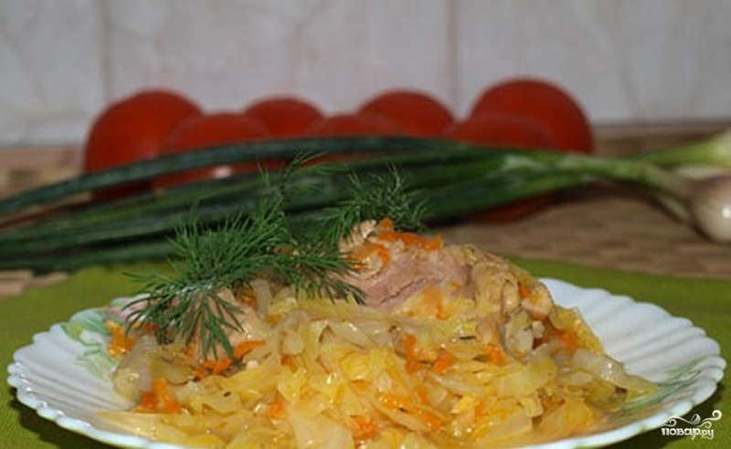 свежая капуста тушеная с курицей рецепт с фото свежая капуста тушеная с курицей рецепт с фото
