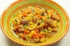 Лапша с говядиной и овощами