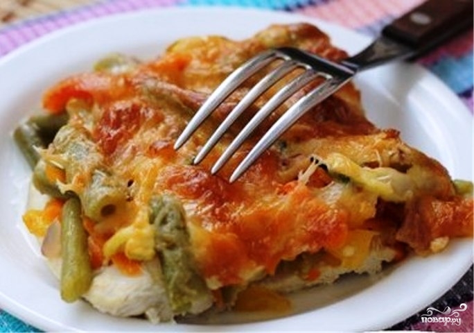 овощи и курица в духовке рецепт