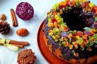 Вкусный рождественский кекс