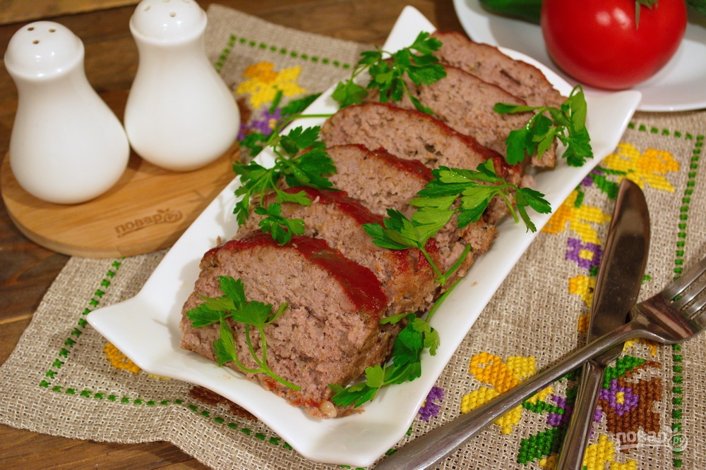 Мясной хлеб по-домашнему Просмотр фотографий блюда Мясной хлеб по-домашнему