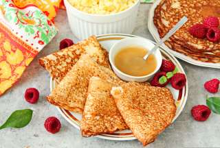 Блины на кулеше