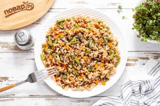 Рис с соевым соусом