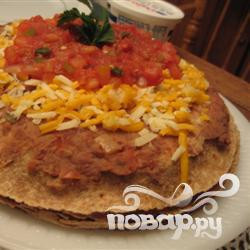 7-слойный пирог из лепешек без мяса