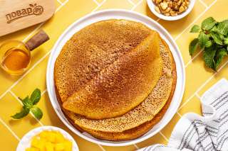 Блины из полбяной муки без яиц