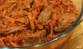 Мясо, тушеное в мультиварке Поларис