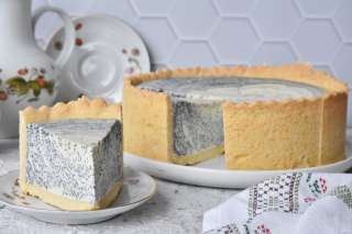 Пирог с творогом и маком