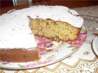 Кекс с яблоками
