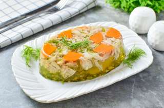Заливное из курицы с желатином