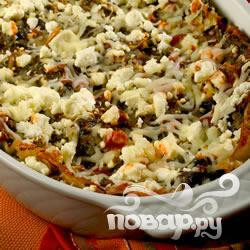 Лазанья с артишоком и  шпинатом