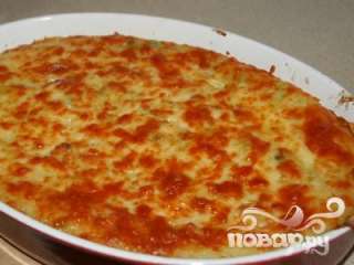 Рыбный пирог с сыром