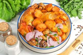 Казан кебаб с курицей