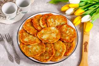 Оладьи из кабачков с бананом