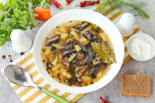 Суп с груздями