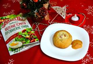 Жульен в булочках с майонезом "Махеев вяленые томаты прованские травы"