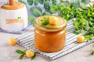 Джем из желтой черешни