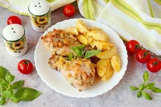 Куриные голени с картофелем
