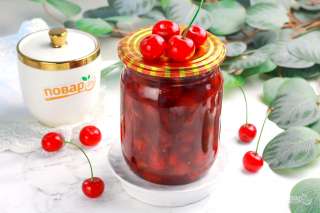 Вишня с сахаром на зиму