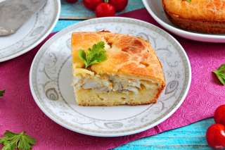 Пирог с палтусом