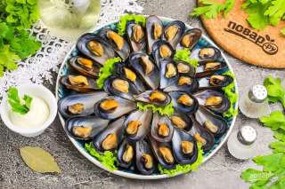 Мидии в микроволновке