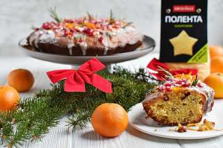 Апельсиновый кекс с полентой "Bravolli"