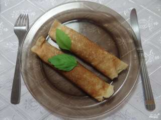 Блинчики с куриной грудкой  