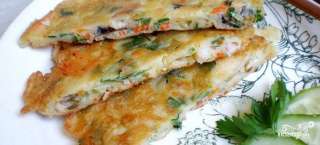 Блинчики с морепродуктами  