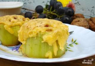 Фаршированные кабачки, запеченные в духовке | Stuffed vegetable marrows, baked in the oven