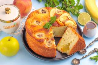 Безумно вкусный и простой пирог с фруктами