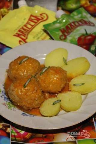 Рыбные тефтели в томатно-майонезном соусе