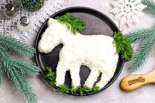 Крабовый салат "Белая лошадь"